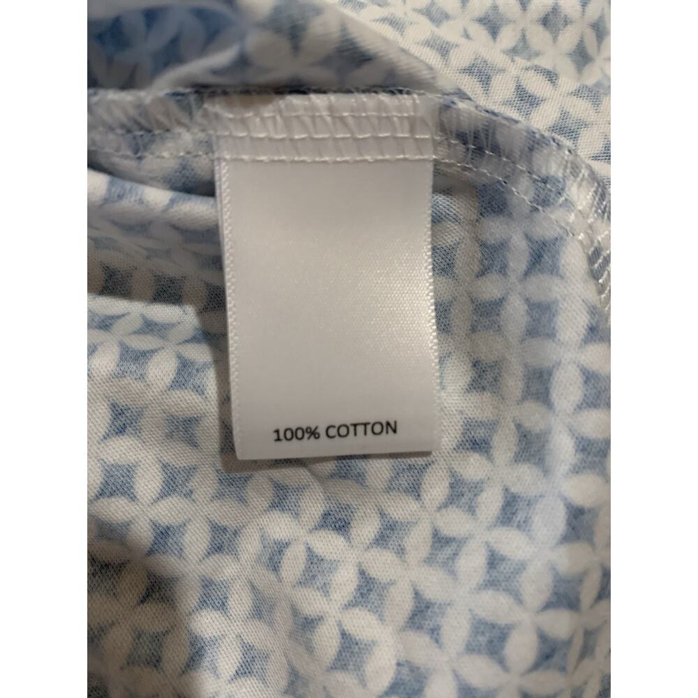 NWT Murano Liquid Luxury Mens Slim Fit Cotton Polo Blue White XL - Picture 7 of 9